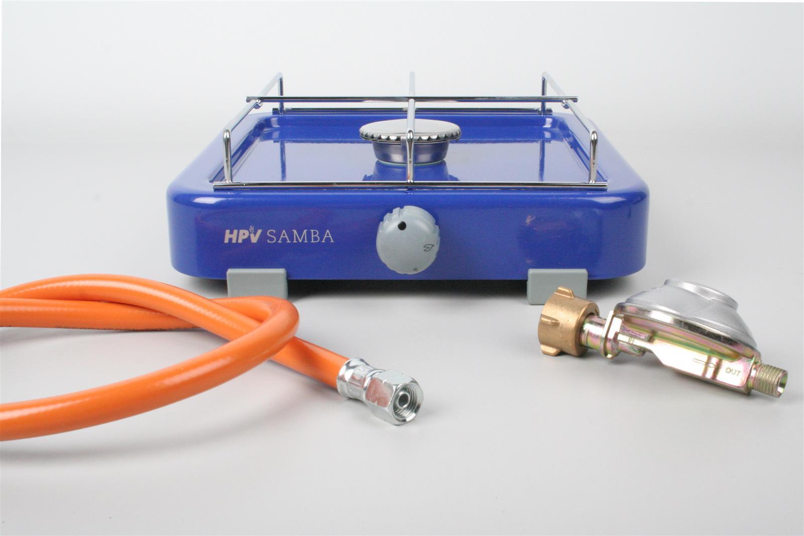 HPV Samba Blau 50 mBar mit Druckminderer und Schlauch