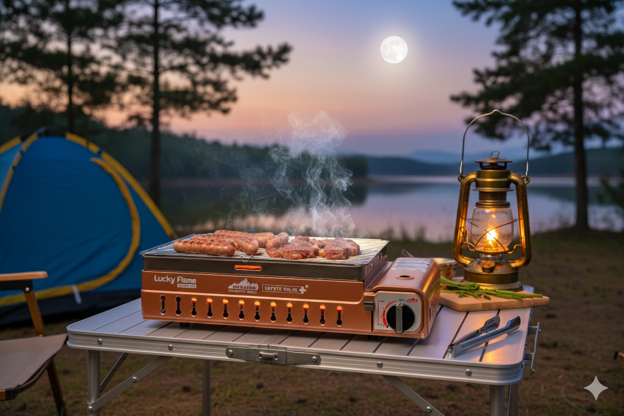 Lucky Flame LF-90 GD (XL) Gasgrill für MSF-1A 227g Kartuschen