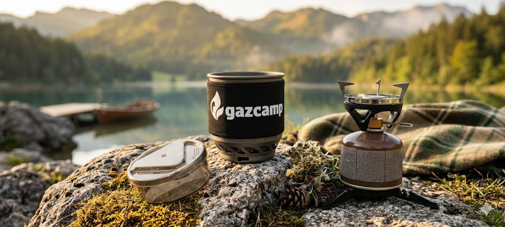 Gazcamp Boil Pot XTRA – Ultrakompakter Gaskocher für unterwegs