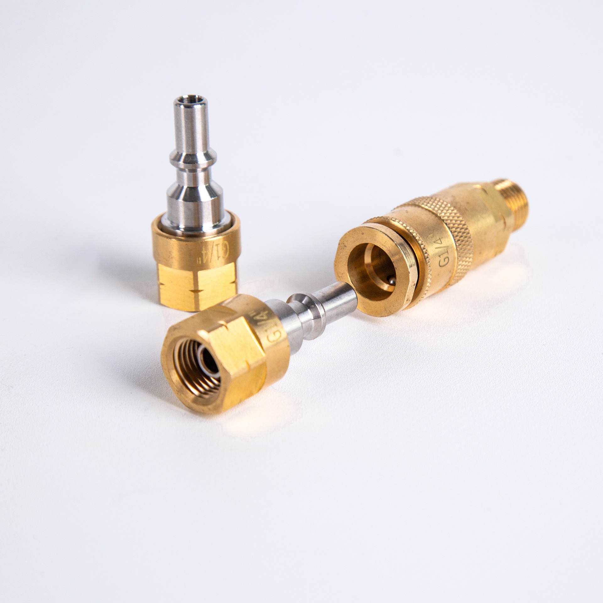 Gasgrill Anschluss-Set 50 mbar - Niederdruckregler + 150 cm Gasschlauch + Schnellkupplung 1/4 " LH Universal