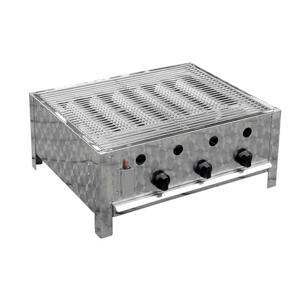 Gazcamp Gasgrill Gastrobräter 10,0 kW 3-flammig 70 x 56 x 31 cm