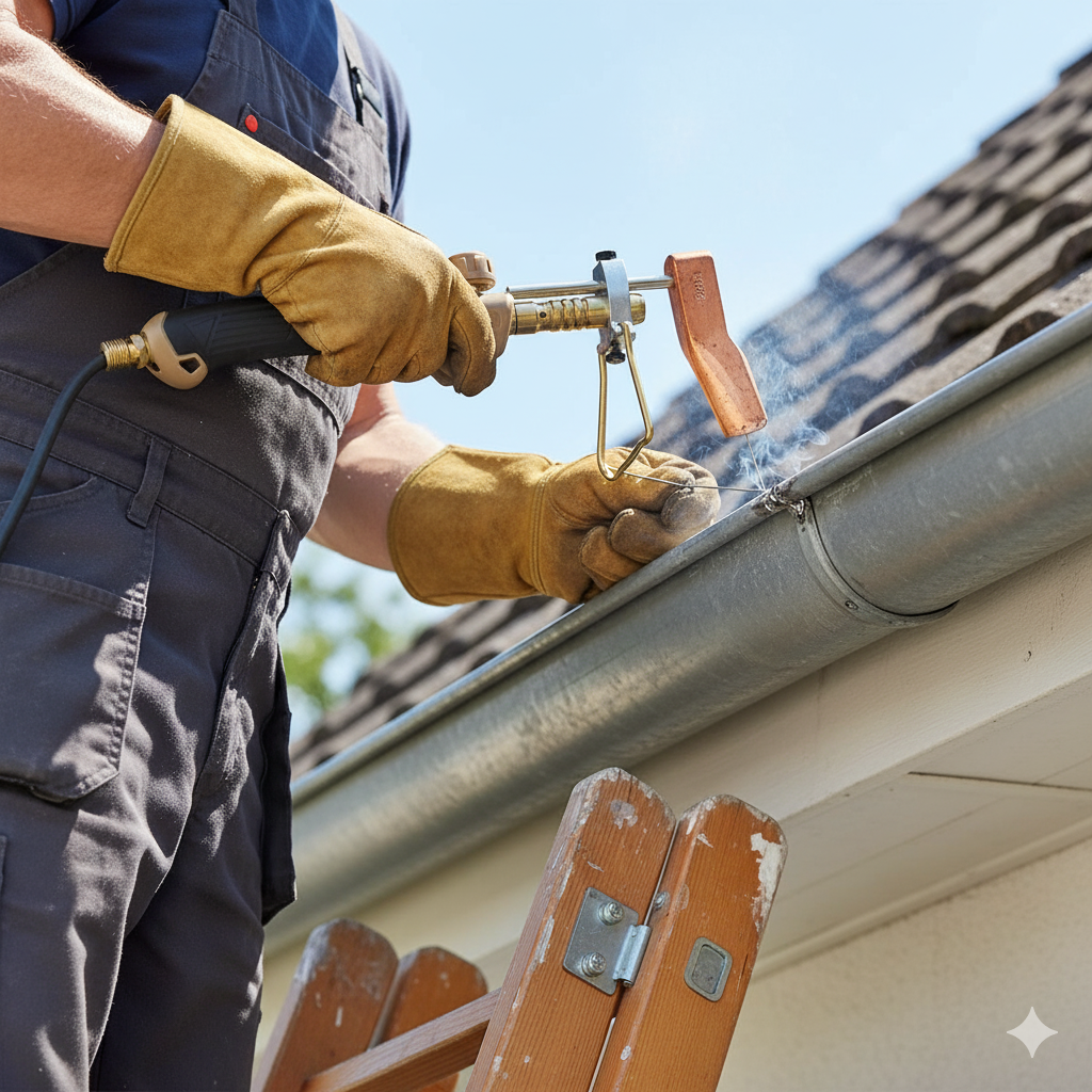 Gazcamp Kupferlötkolben + Lötwasser Zinkblech + Stangenlötzinn Set