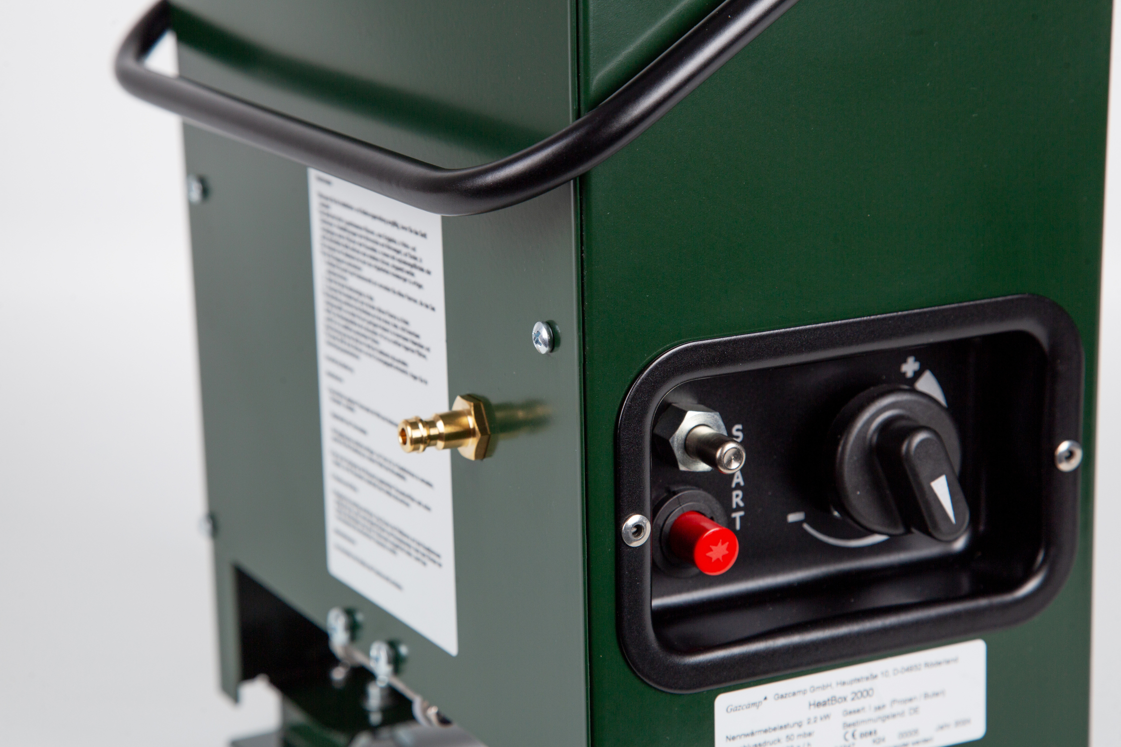 HeatBox 2000 - flexible Heizlösung für Gewächshaus und Camping (50mbar, grün)