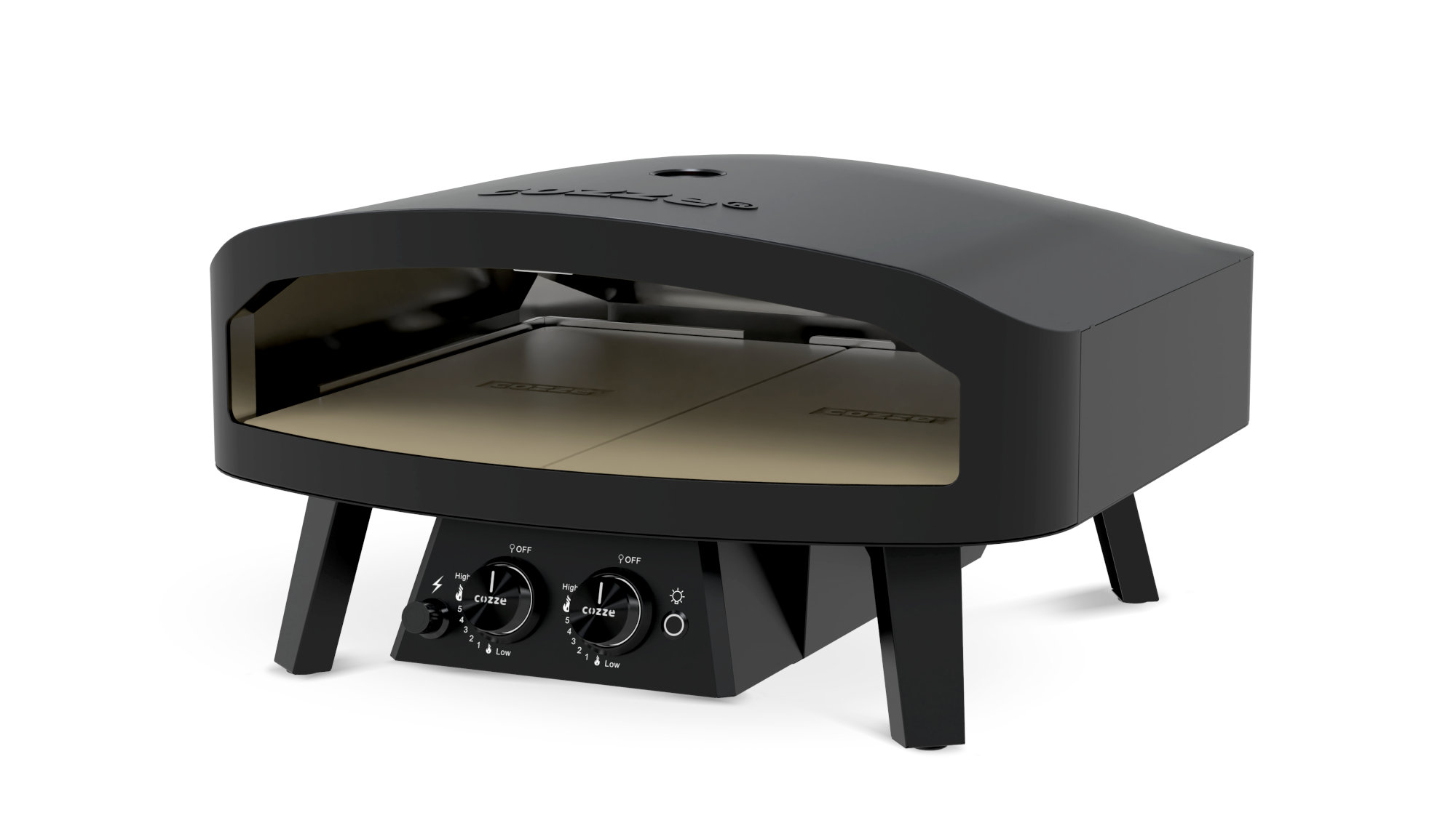 Cozze XXL Pizzaofen Gas 24" Black Edition, 13 kW