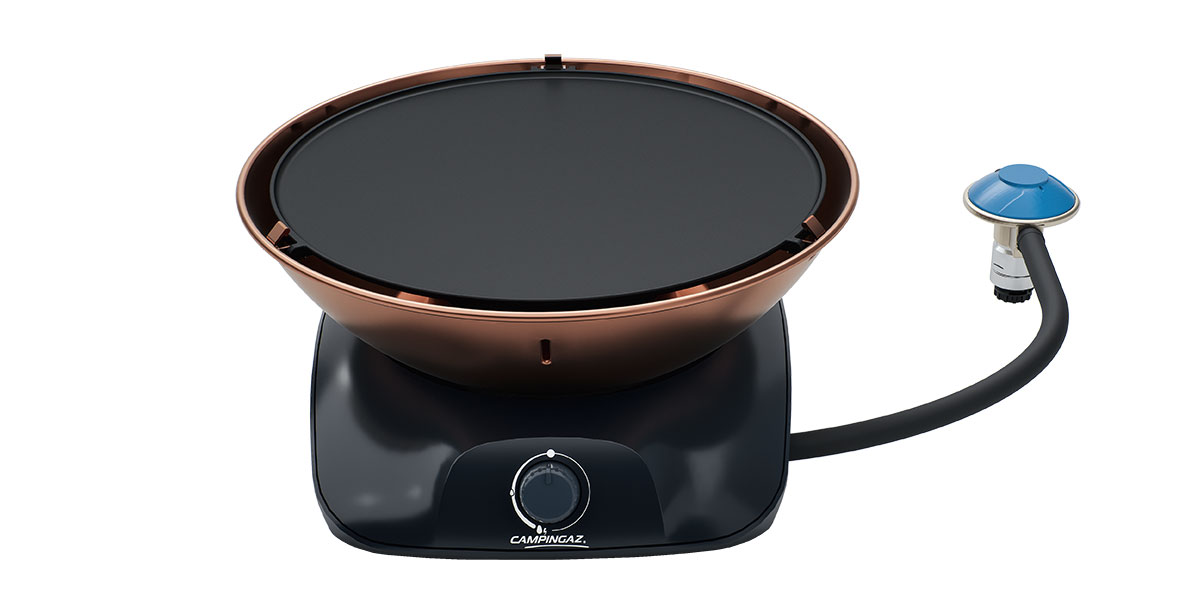 B-Ware Campingaz 360 Grill CV (über CV470 oder CV300 Gaskartusche) Kupfer Gasgrill Gaskocher + 2x CV470 Gratis (über Camping Gaz Deutschland GmbH)