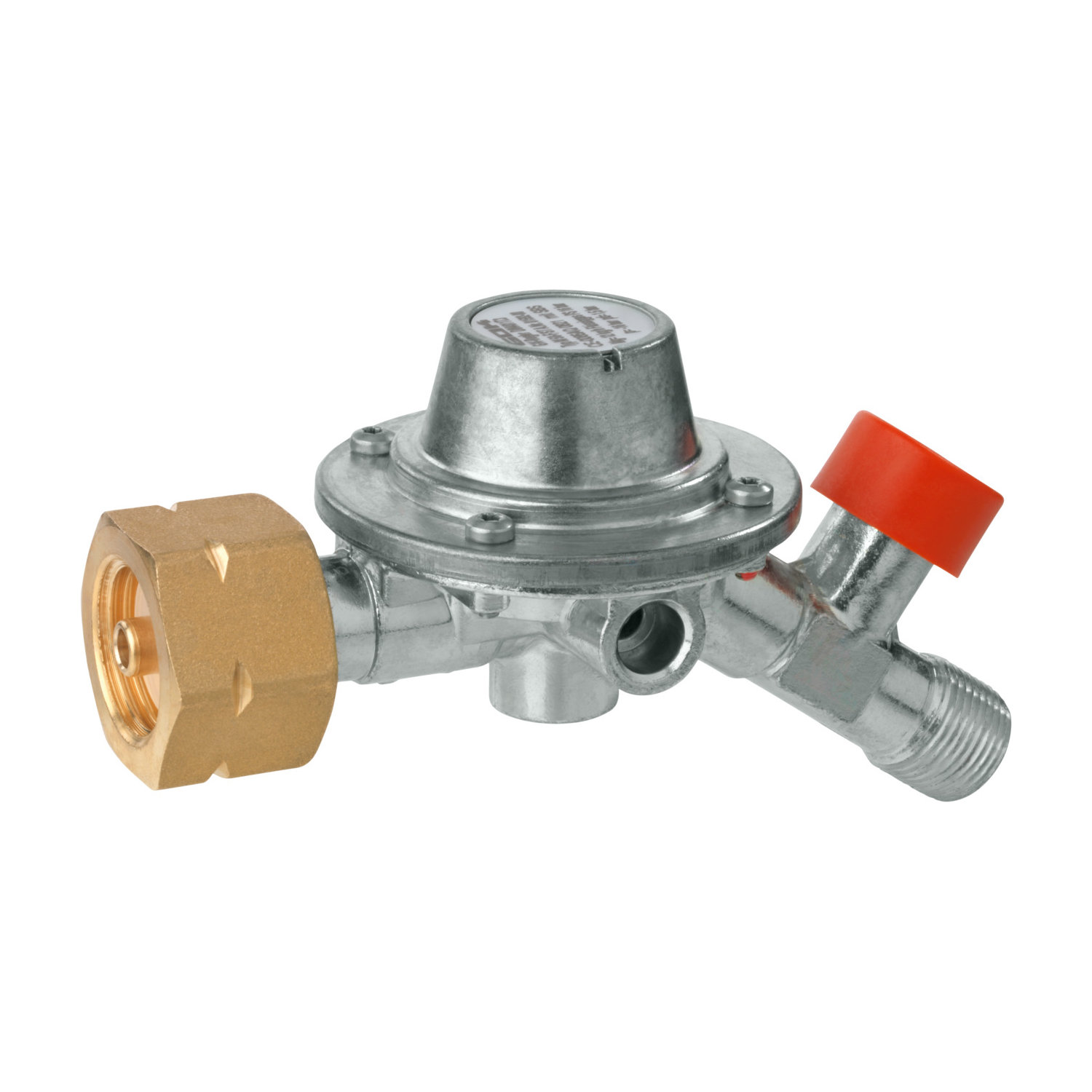 GOK Gasregler M50-F/SBS 14kg/h 4bar Komb.A x G3/8LH-KN-35G