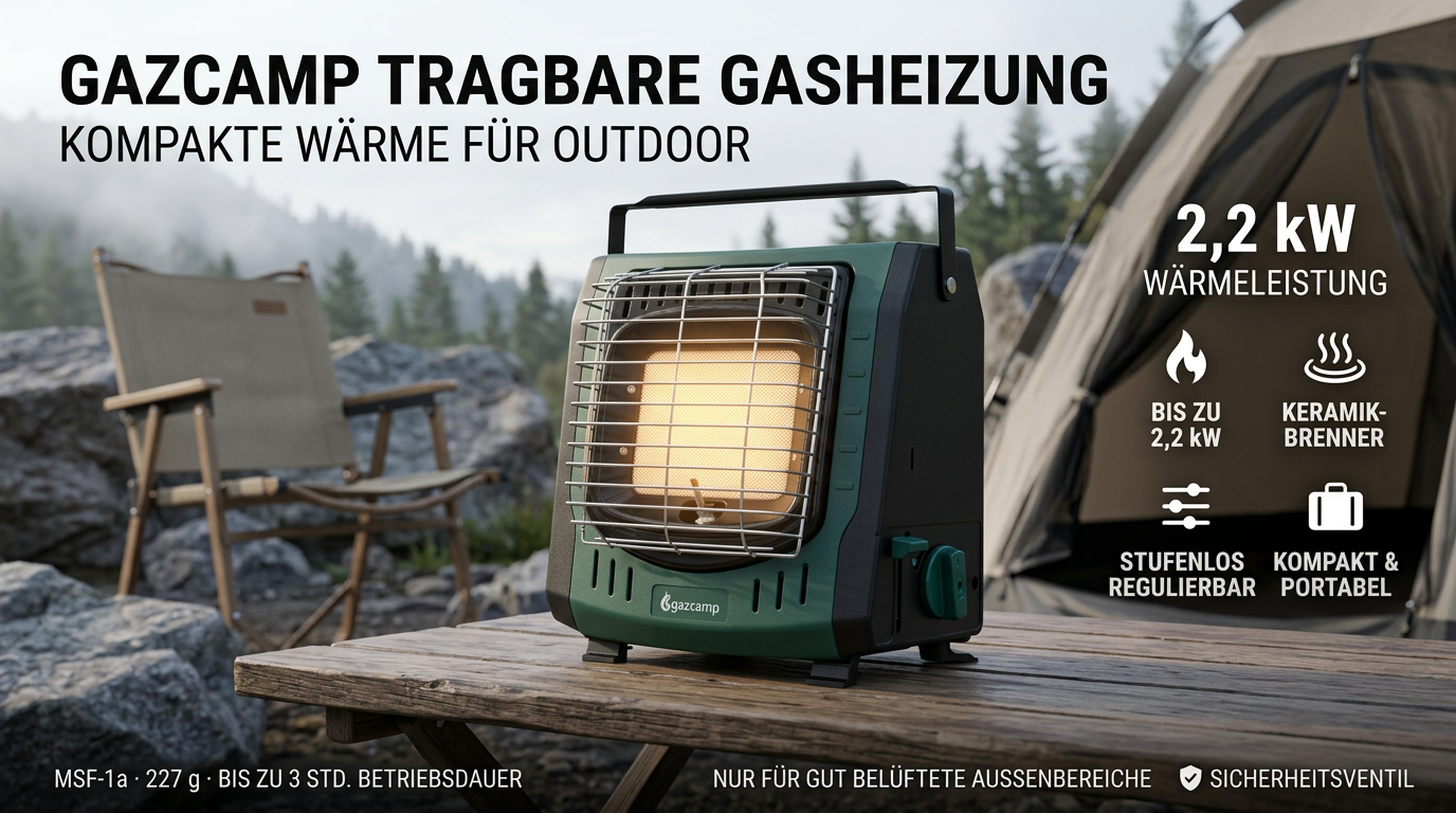 Gazcamp Campingheizung 227 für MSF-1A Kartuschen