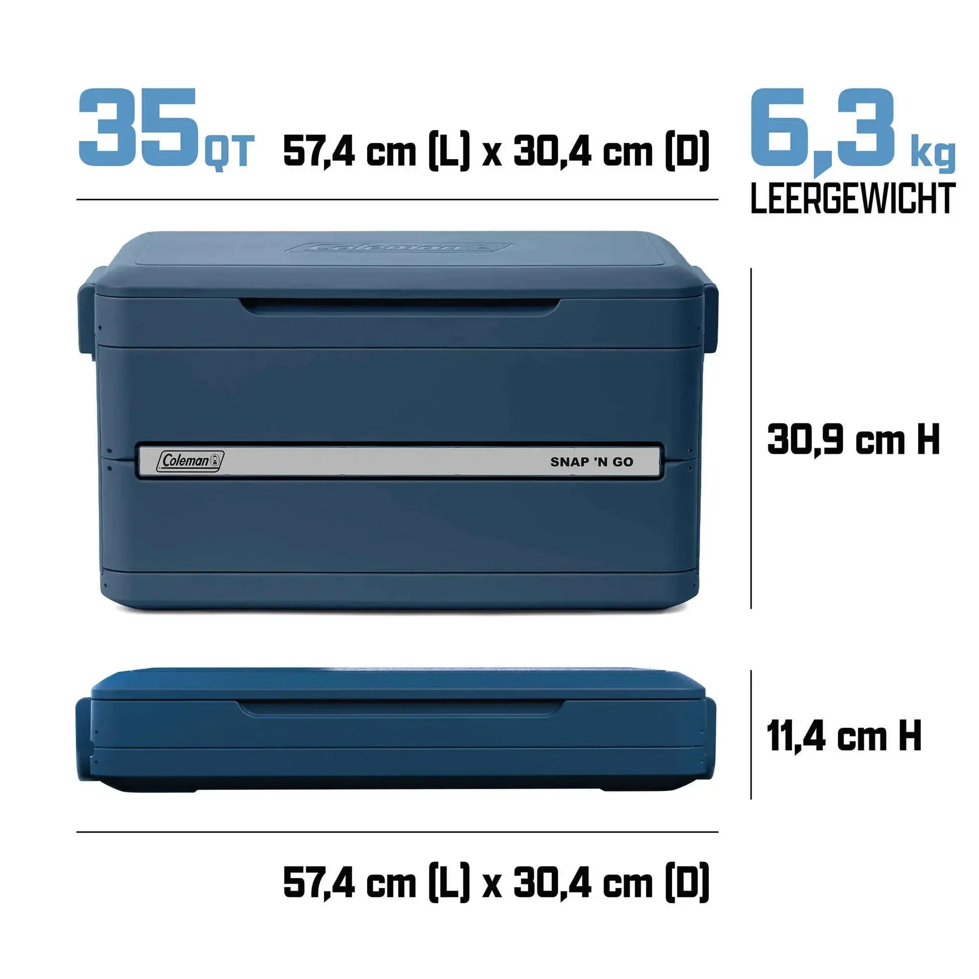 Coleman Snap ‘N Go 35QT – Die Revolution der faltbaren Kühlboxen (33L)