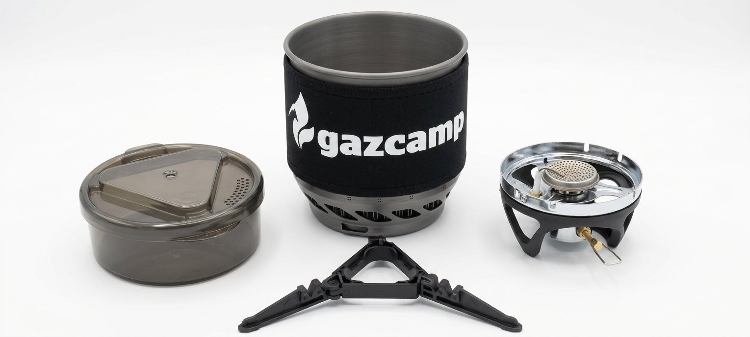 Gazcamp Boil Pot XTRA – Ultrakompakter Gaskocher für unterwegs