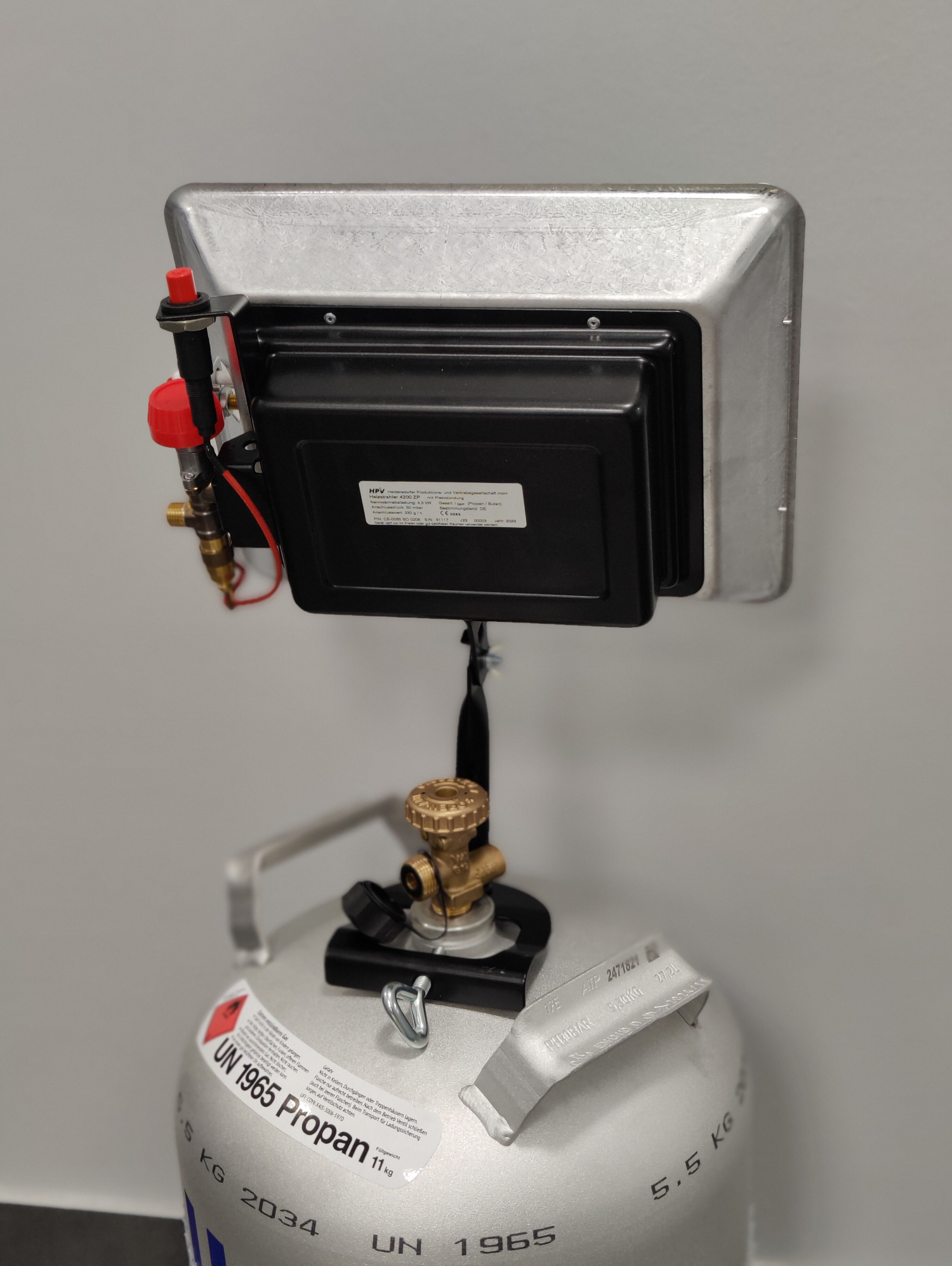 HPV Heizstrahler 4200ZP mit Zündsicherung und Piezo