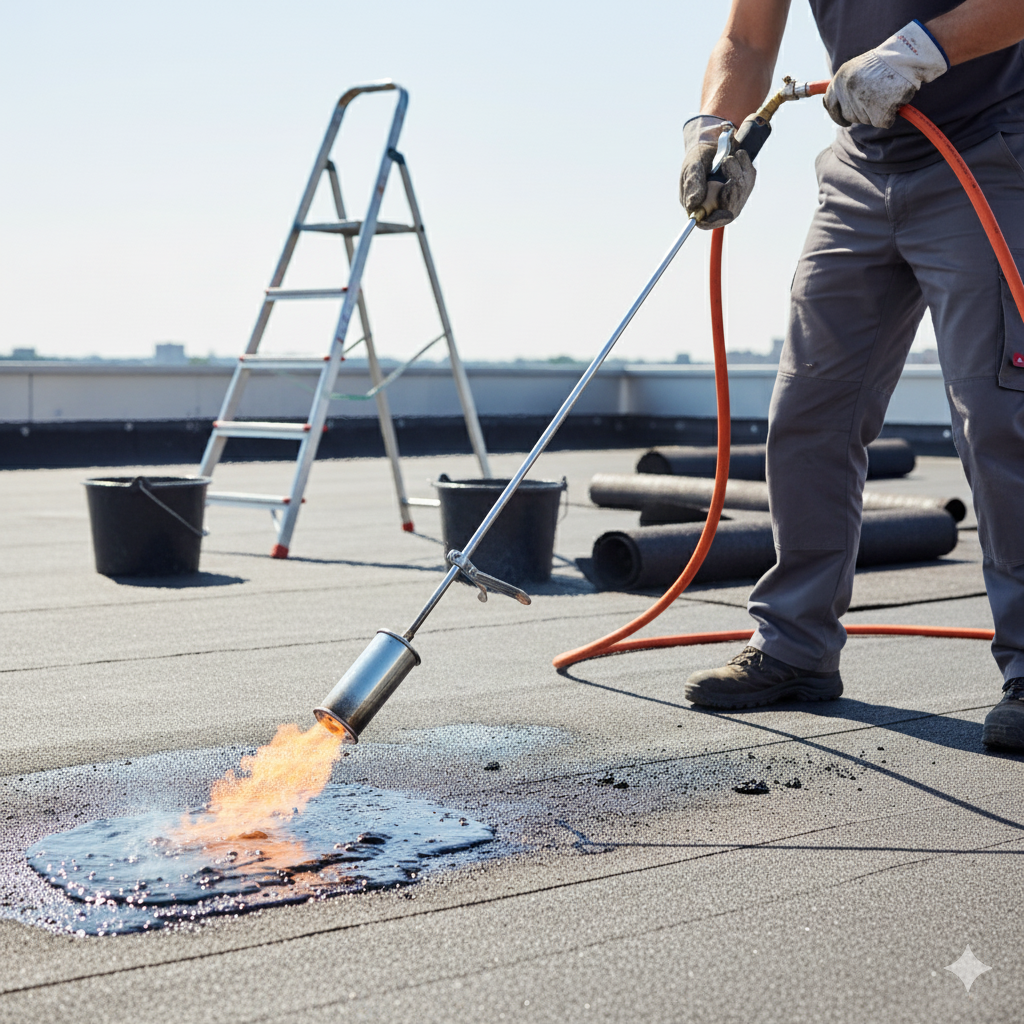 Gazcamp Abflammgerät PQ850 Premium – Profi-Gerät für Baustelle, Garten und Bedachungsarbeiten