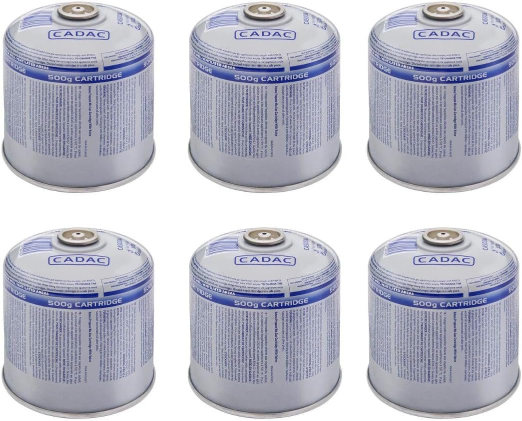 6x Cadac 500g Schraubgaskartusche 893ml Inhalt und 7/16"-Schraubgewinde #1