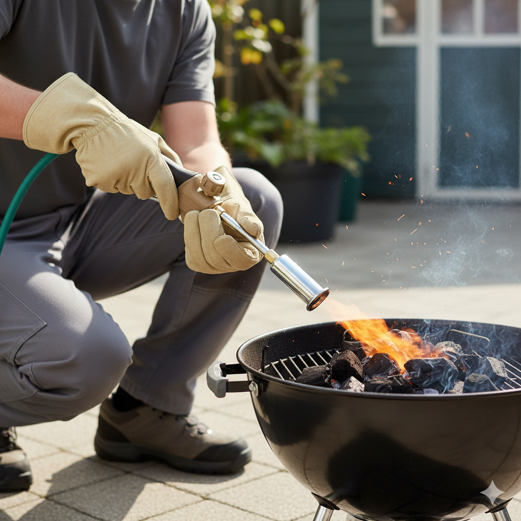 Gazcamp Anwärmbrenner/ Abflammgerät PQ 845 - für Garten, Baustelle und Outdoor-Einsätze