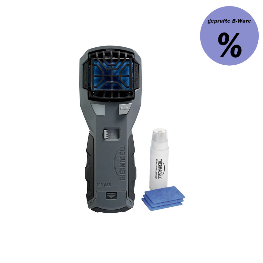 B-Ware Thermacell Handgerät Heavy duty Grau inkl. 1x Kartusche 3x Plättchen MR-450X
