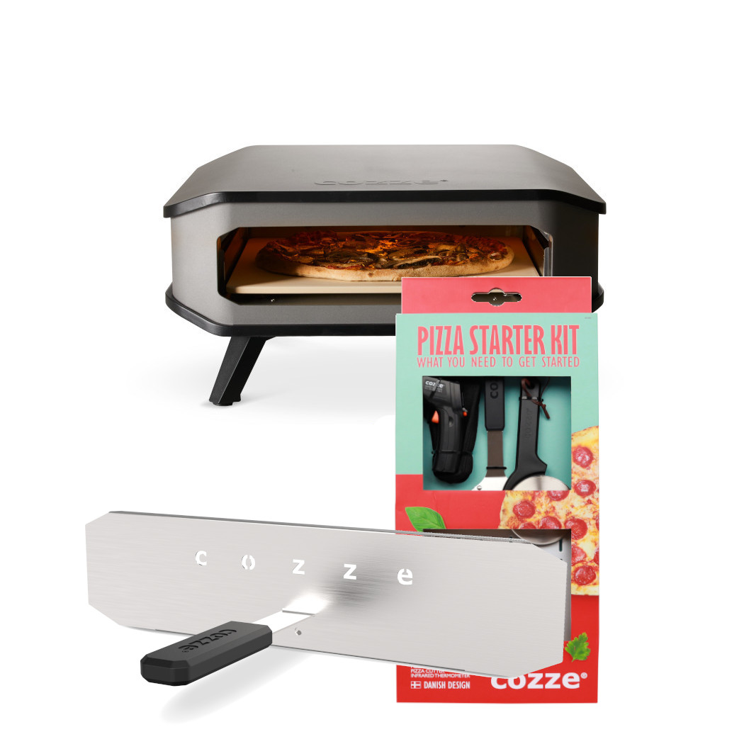 Cozze 17" Pizza-Gas-Ofen inkl. Pizzastein, Hitzeschild und Starter-Set