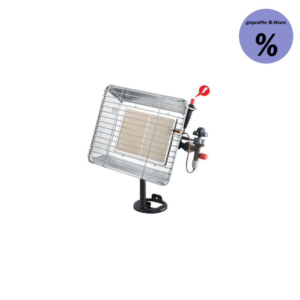 B-Ware Gazcamp Gasstrahler Heizstrahler mit Zündsicherung und Piezo 4,2 KW