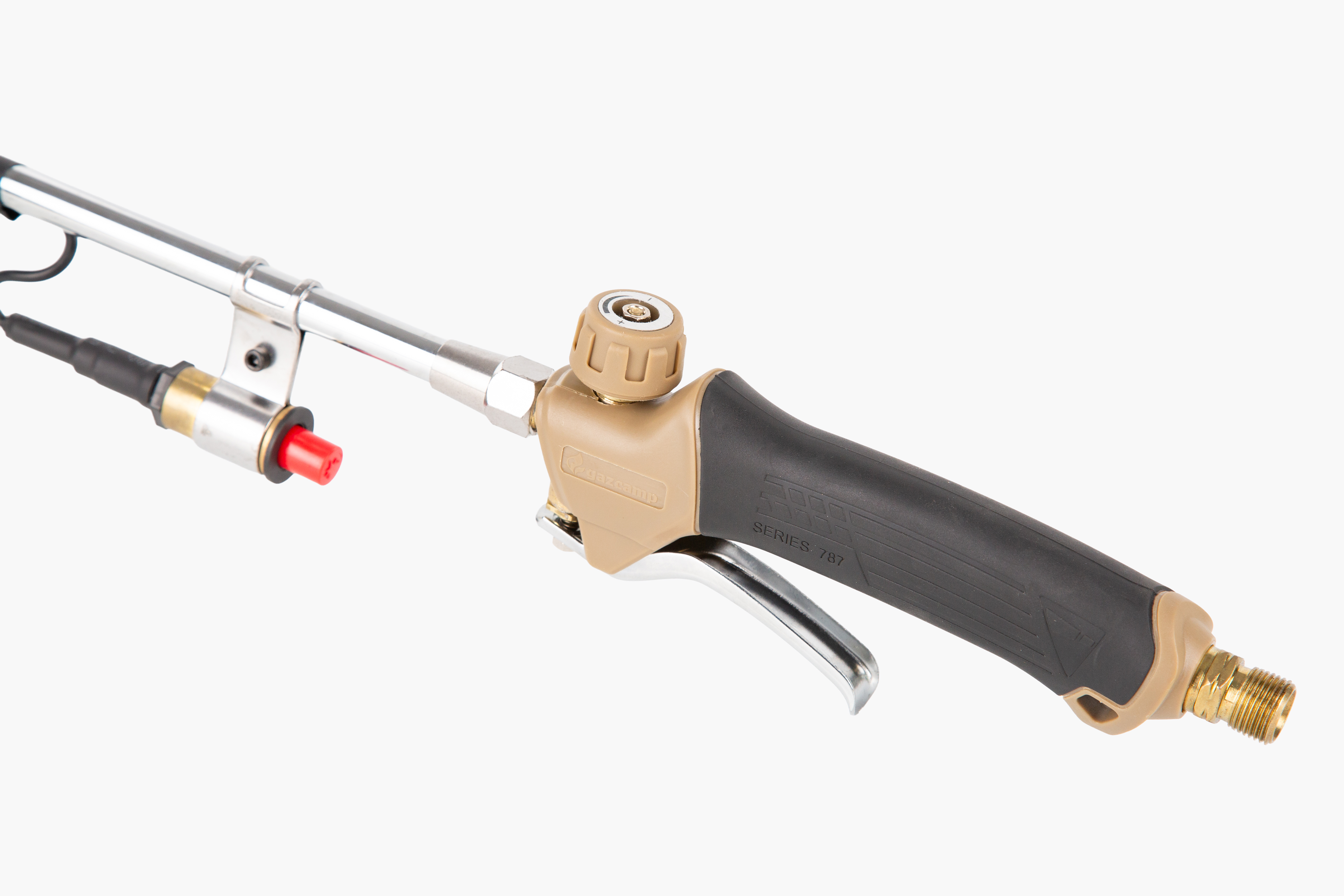 Gazcamp Abflammgerät PQ850 PZ Premium – Profi-Gerät mit Piezozündung für Baustelle, Garten und Bedachungsarbeiten