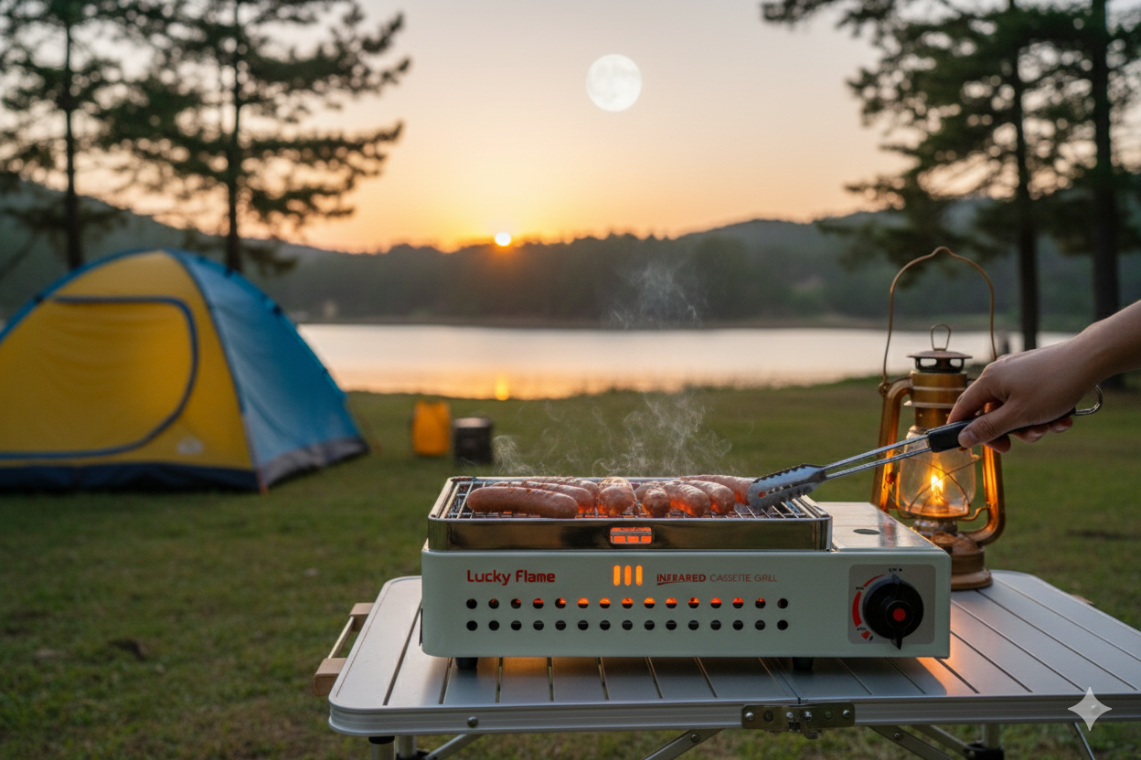 Lucky Flame LF-90 G Gasgrill für MSF-1A 227g Kartuschen (ohne Koffer)