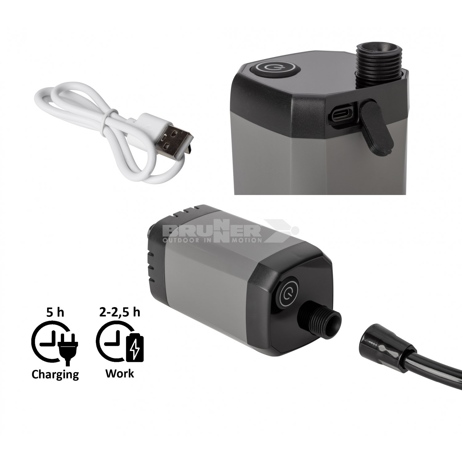 Brunner RIOFRESCO – Wiederaufladbare Outdoor-Dusche