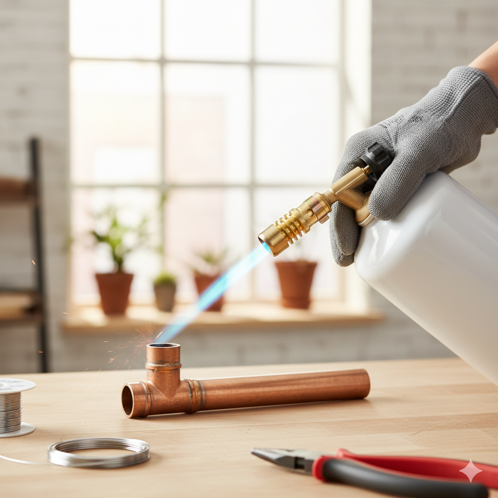 Gazcamp Lötbrenner Economic für Schraubkartuschen 7/16" Gewinde