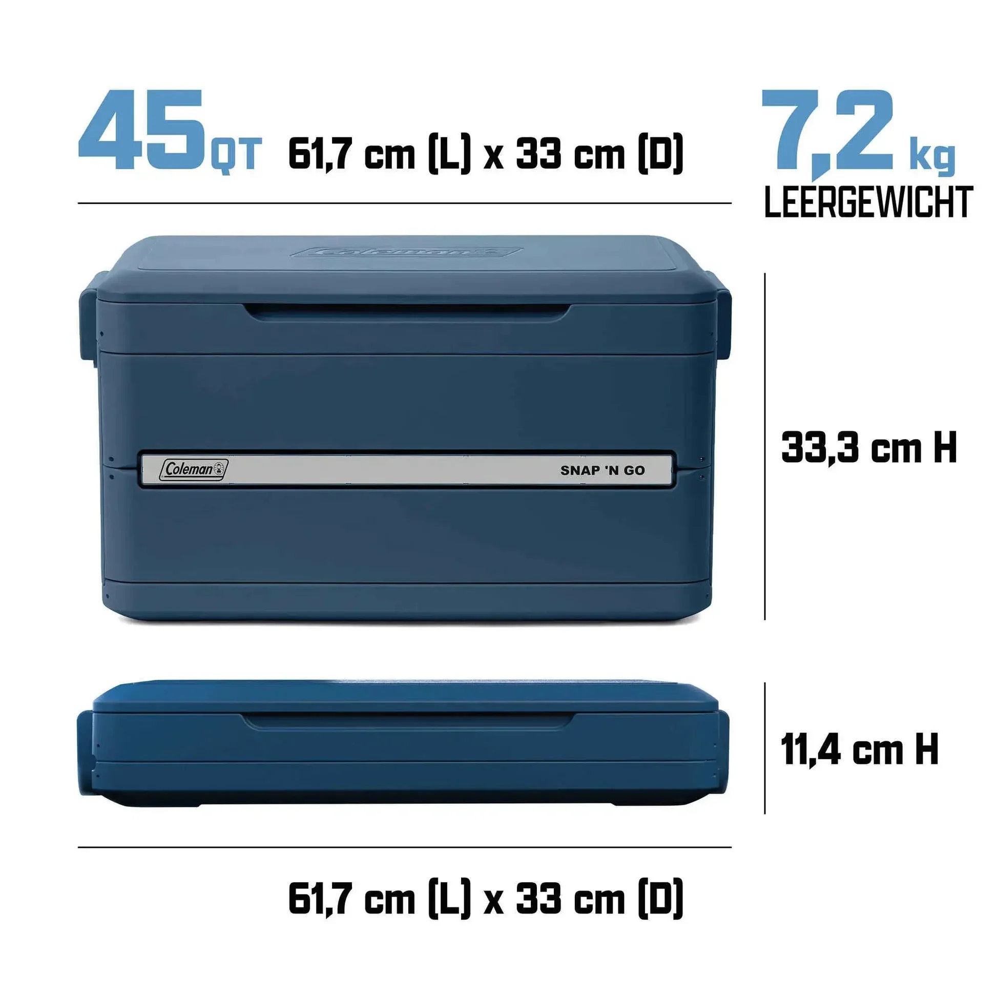 Coleman Snap ‘N Go 45QT – Die Revolution der faltbaren Kühlboxen (42L)