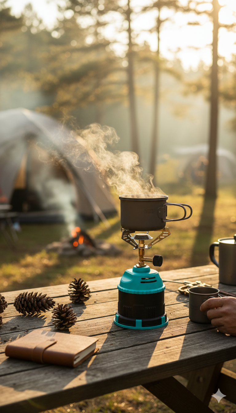 Gazcamp Campingkocher 1,2 kW mit Stechkartuschen 190g