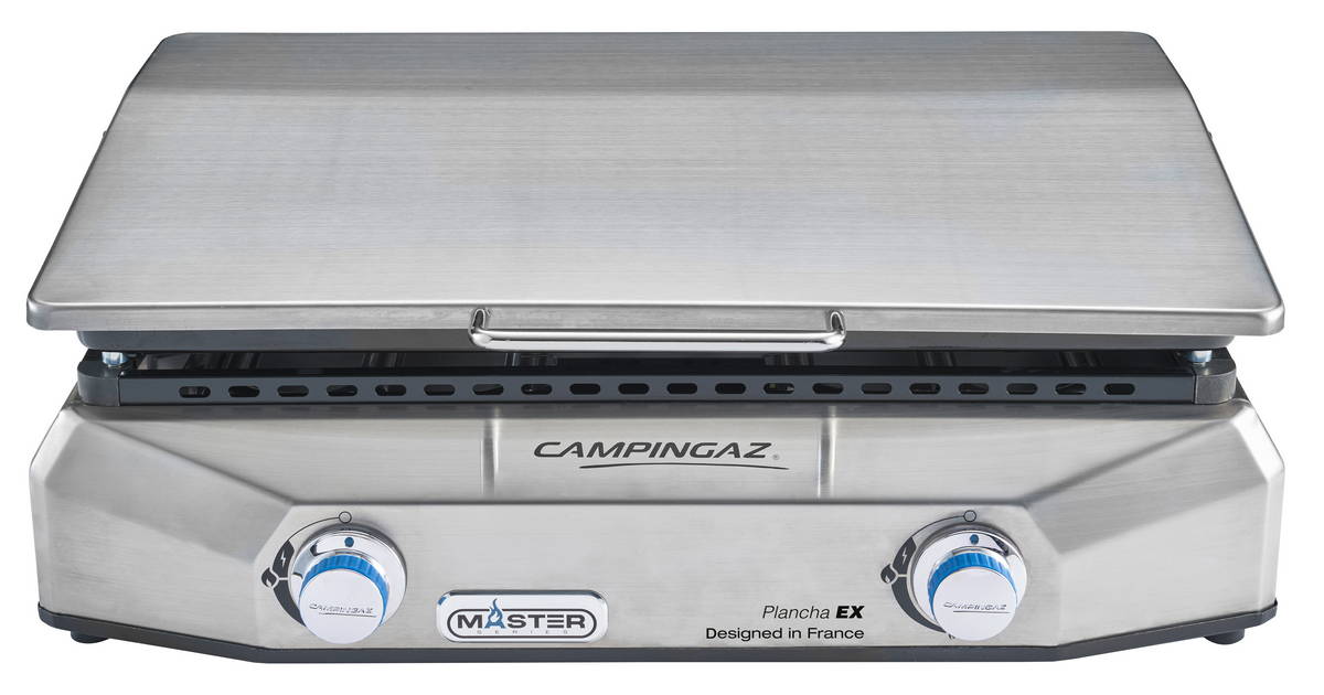 B-Ware Campingaz Master Plancha EX 6 kW Piezozündung Blue Flame Technologie inkl. Schlauch und Regler