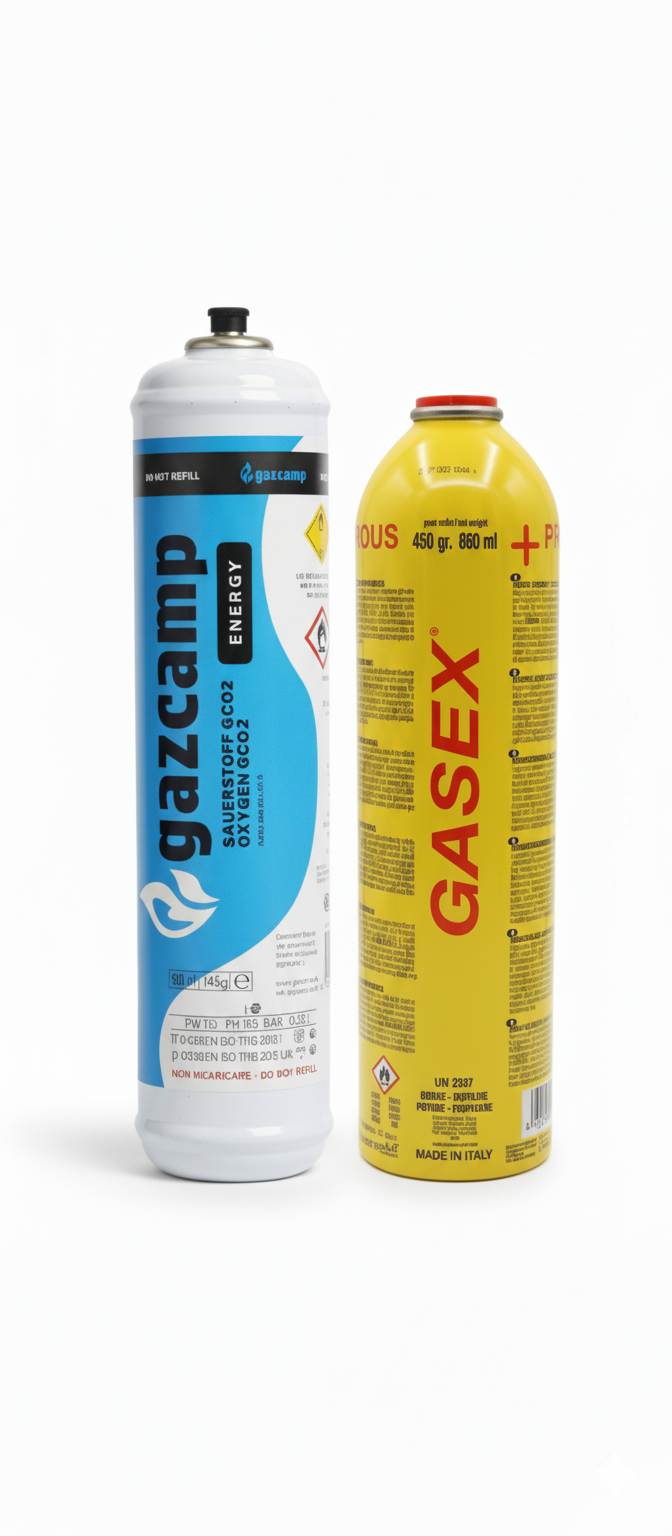 MAPP Gas & Gazcamp Sauerstoff – Set für Schweißen & Hartlöten