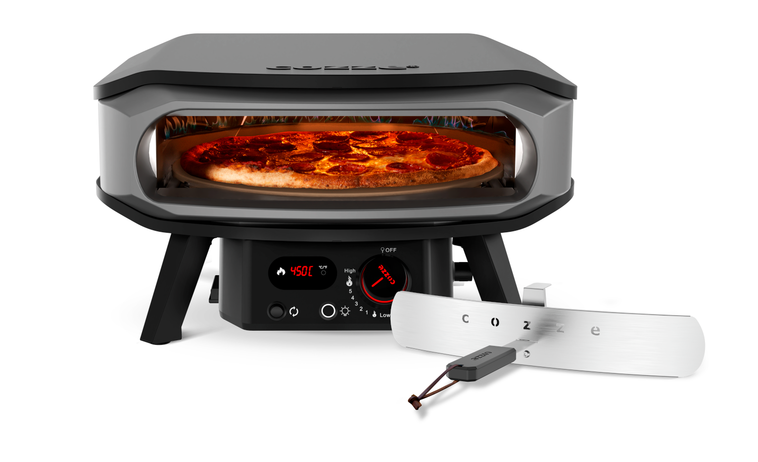 Cozze Gas Pizzaofen mit Drehfunktion 17 Zoll, 50 mbar