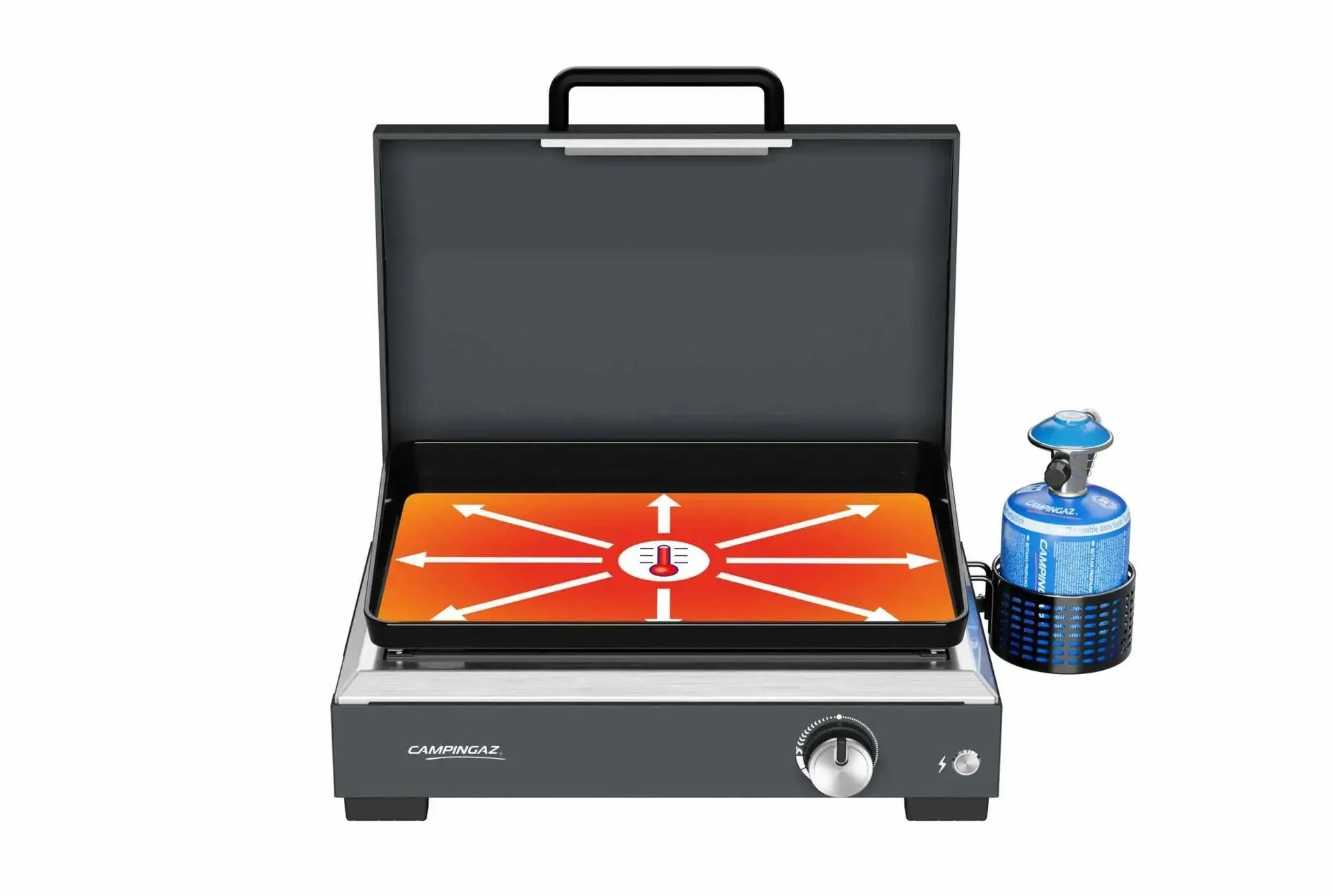 Campingaz Tischgrill Plancha Sigma 1 CV mit Deckel