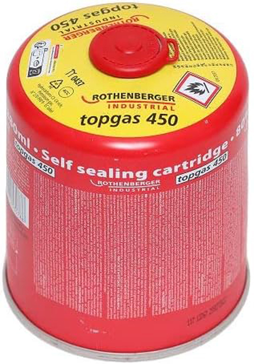 B-Ware Rothenberger Industrial Topgas 450 Gaskartusche 450g 880ml Schraubkartusche 7/16" Gewinde