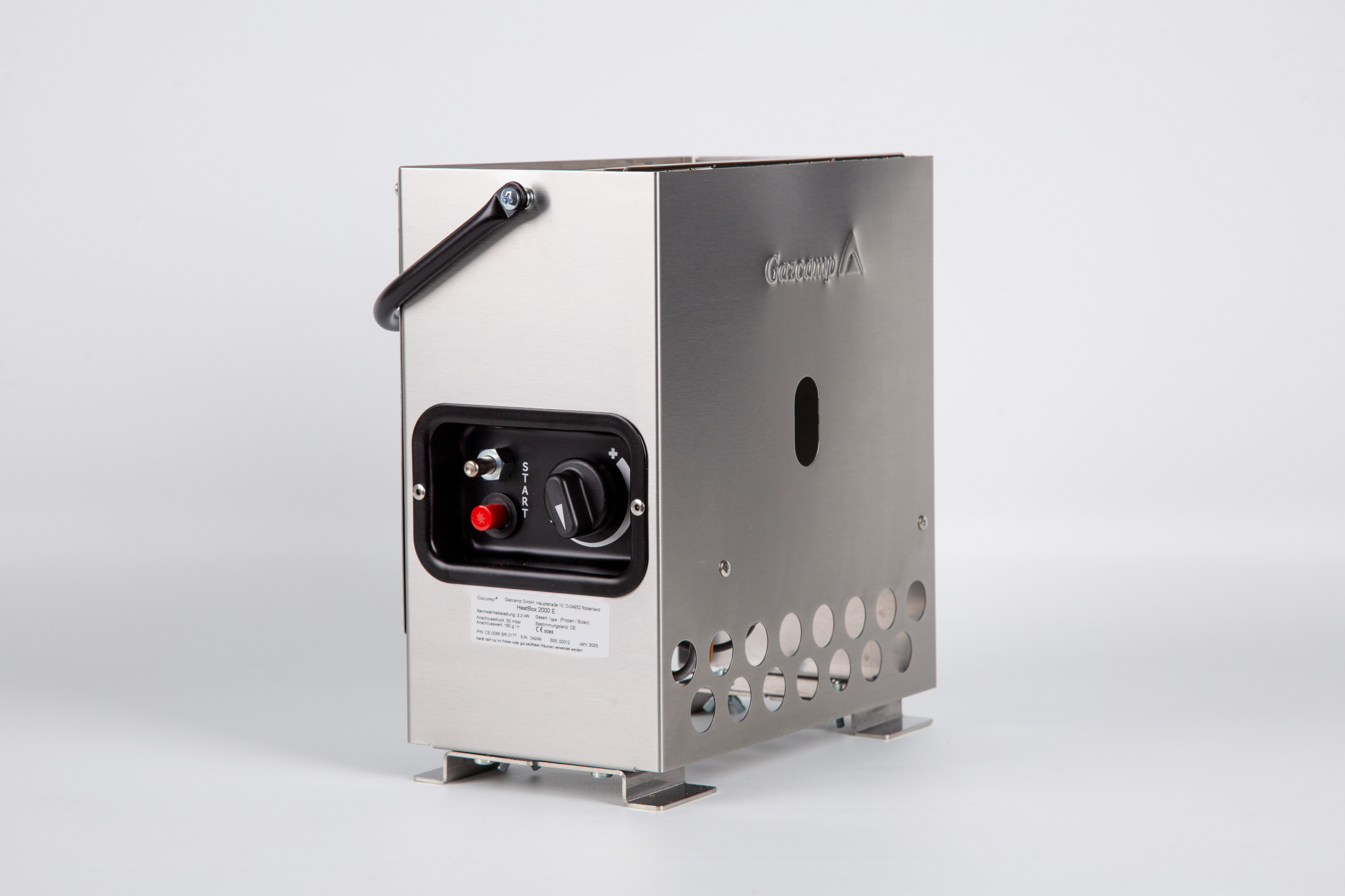 B-Ware HeatBox 2000 - flexible Heizlösung für Gewächshaus und Camping (50mbar, edelstahl)