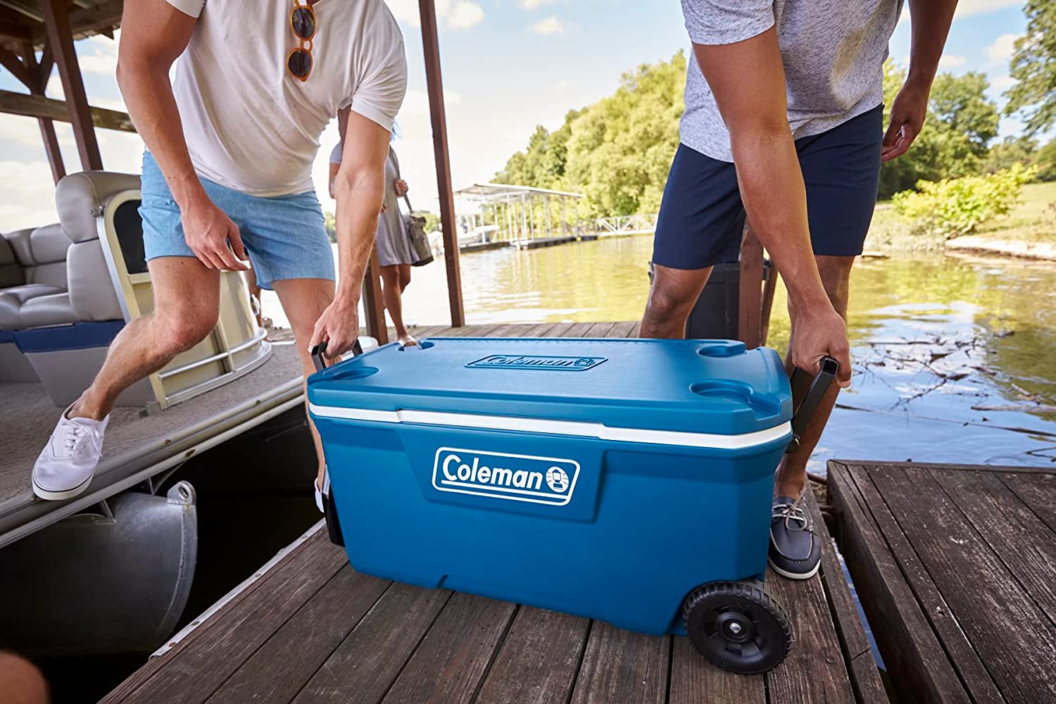 B-Ware Coleman Kühlbox mit Räder Xtreme 100QT Wheeled Thermobox Isolierbox