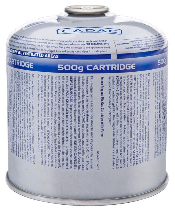Cadac 500 g Schraubgaskartusche mit 893 ml Inhalt und 7/16"-Schraubgewinde