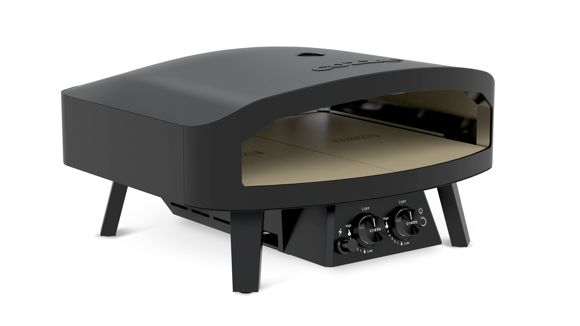 Cozze XXL Pizzaofen Gas 24" Black Edition, 13 kW