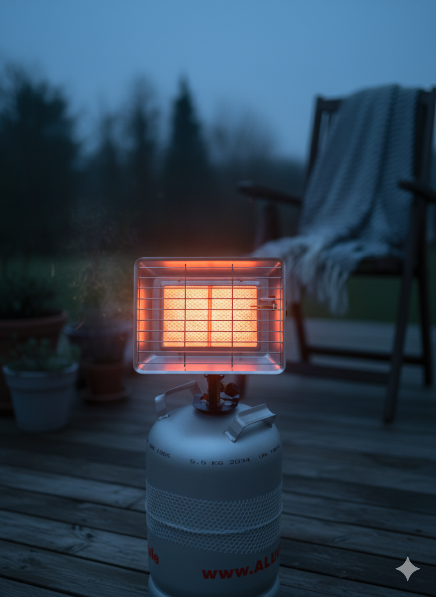 HPV Heizstrahler 4200ZP mit Zündsicherung und Piezo