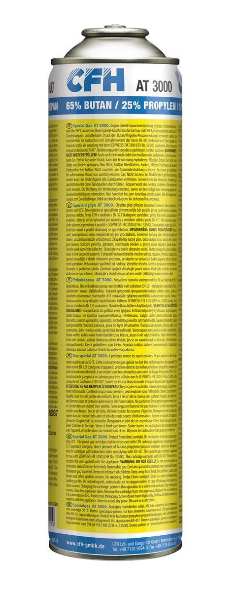 B-Ware CFH Hochleistungsmischgas 330 g 600 ml Gaskartusche Spezial-Gas AT3000