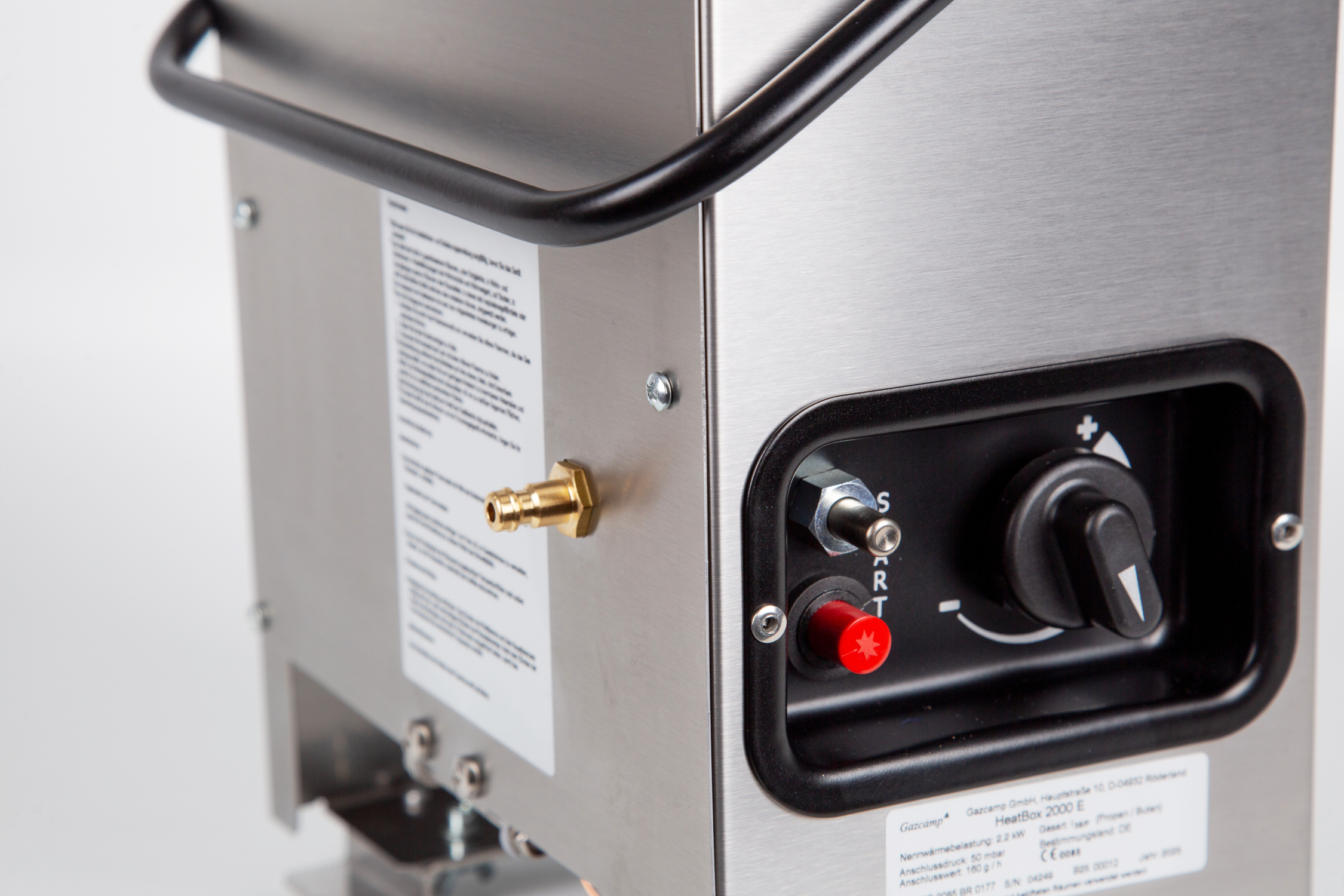 B-Ware HeatBox 2000 - flexible Heizlösung für Gewächshaus und Camping (50mbar, edelstahl)