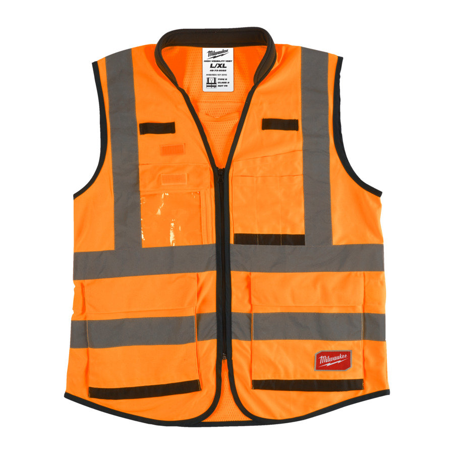 Milwaukee Prem.Warnschutzweste orange S/M