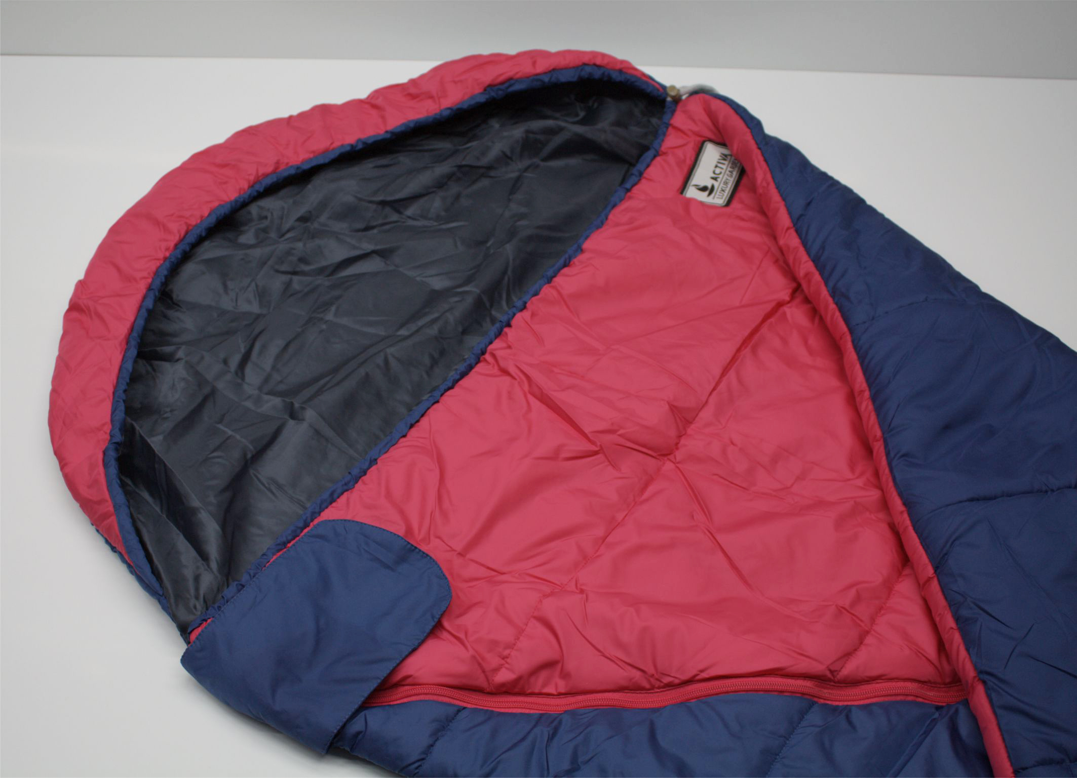 B-Ware Activa Cocoon Premium Schlafsack Blau-Pink #1