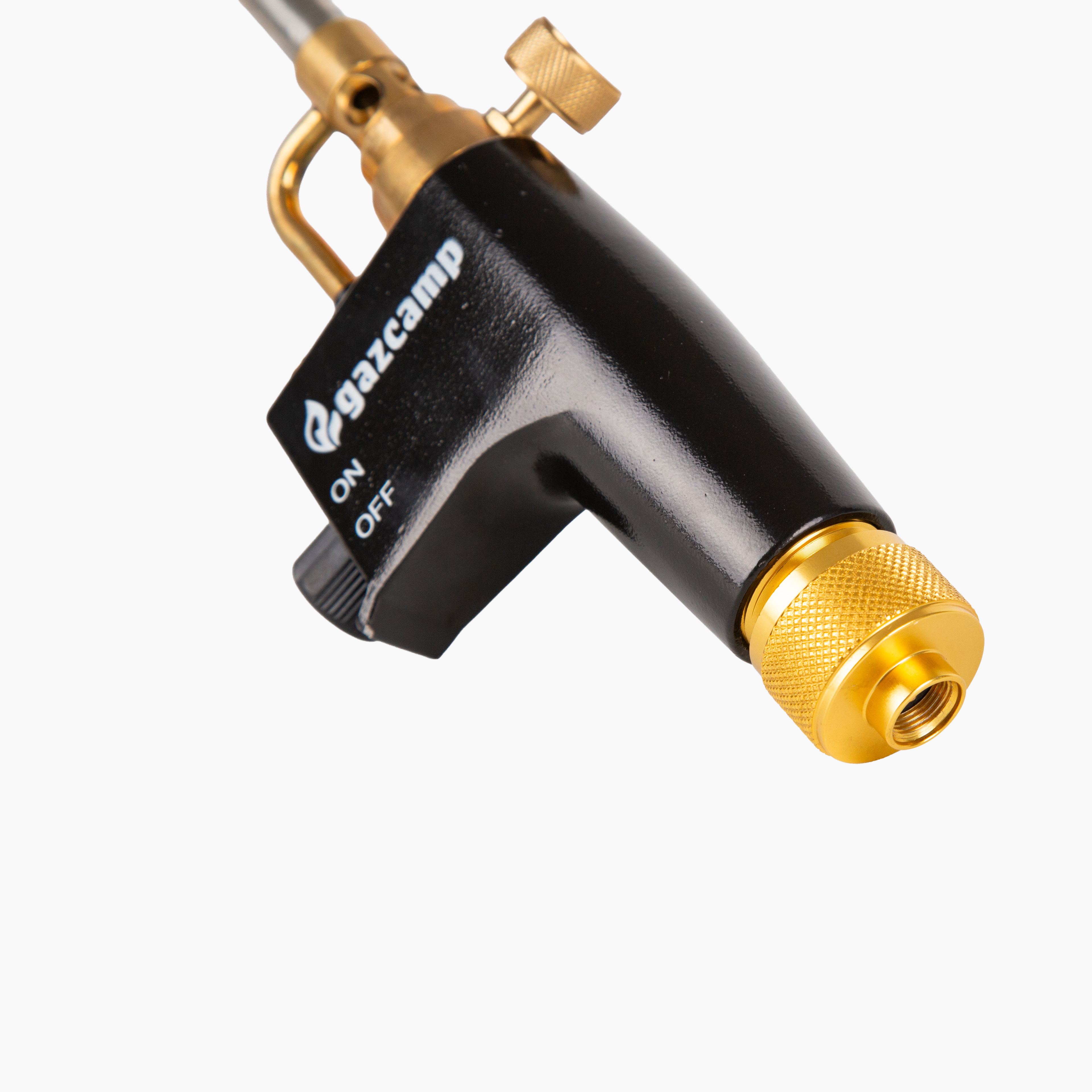 Profi Turbo Lötbrenner 3,5 kW 2400°C / 950°C mit Piezozündung 7/16" Gewinde Überkopf-Arbeiten Lötpistole Gasbrenner