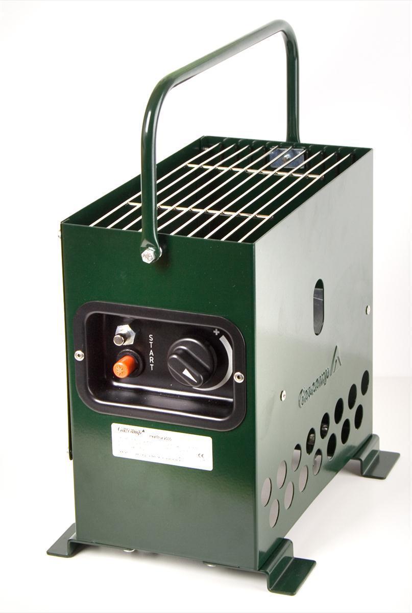 Heatbox 2000 Heizstrahler 2,2 kW 30 mbar Grün mit Regler und Tasche