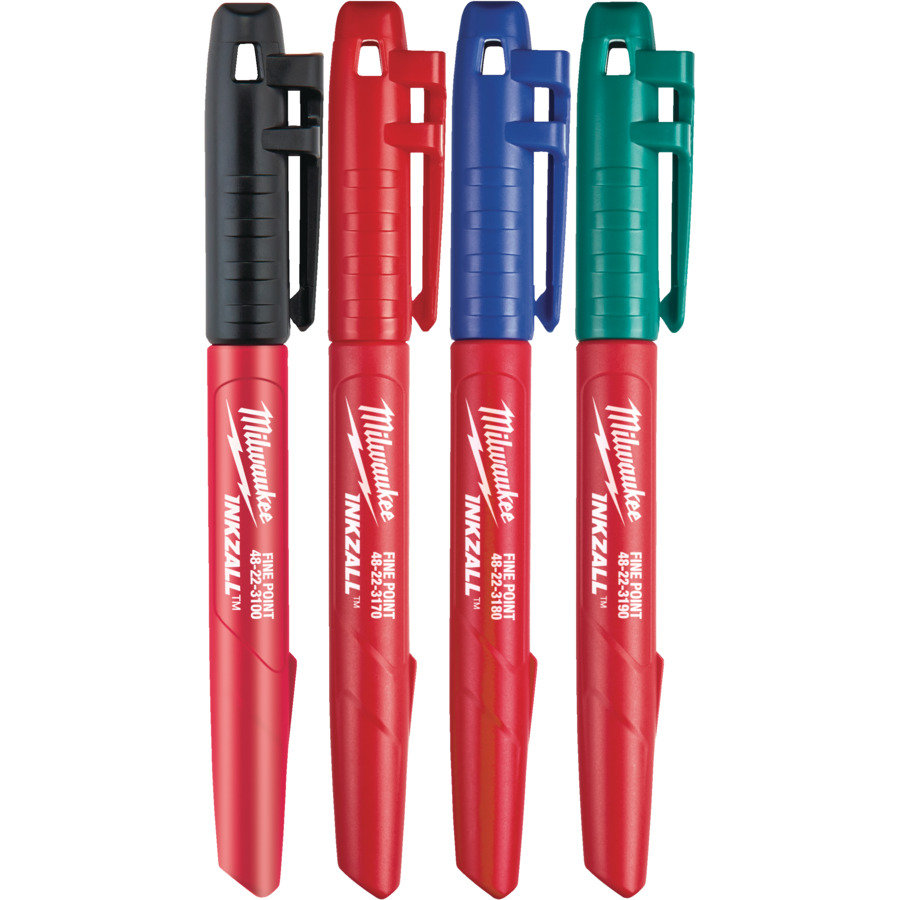 Milwaukee Per.Marker Stylus SNP Fine Point Set 4PC