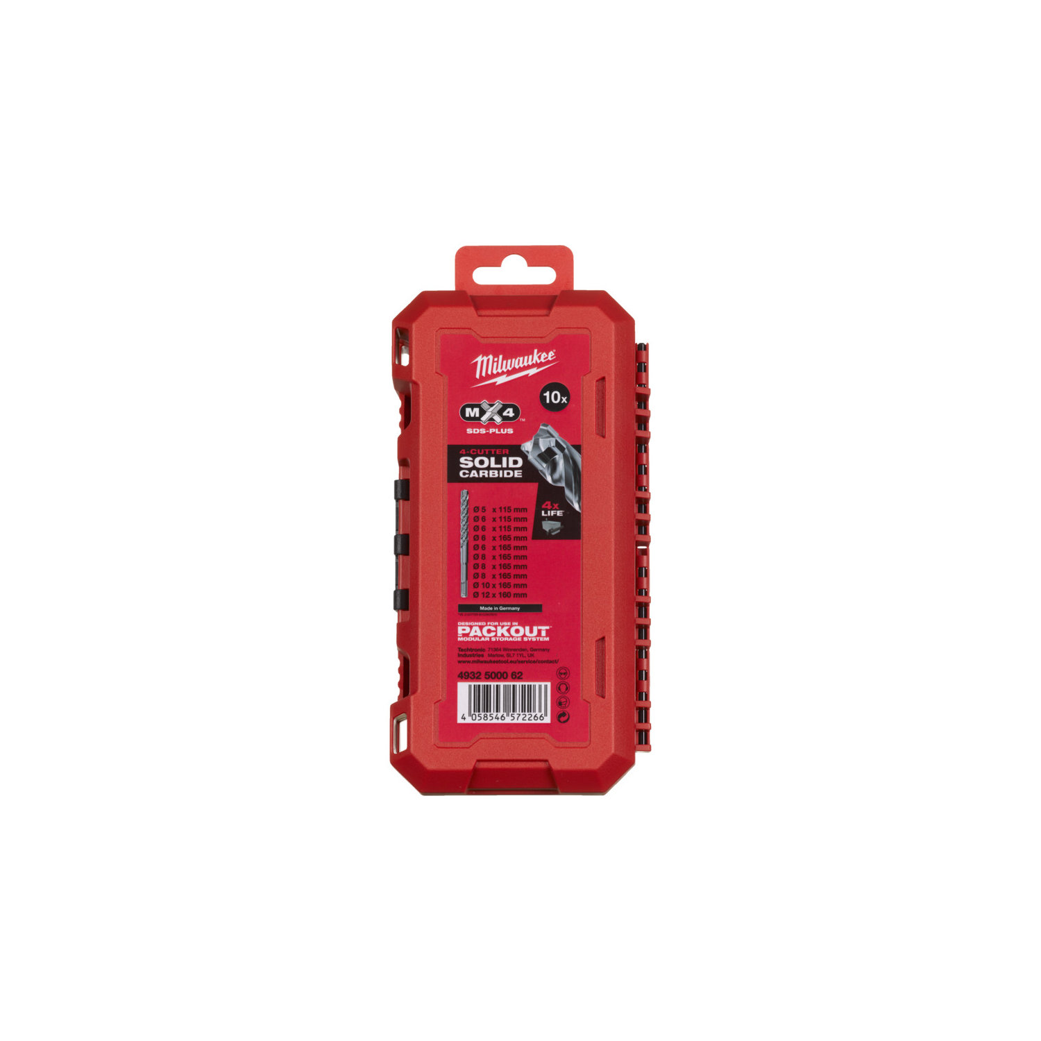 Milwaukee Hammerbohrerkassette MX4 (10-tlg) 6set