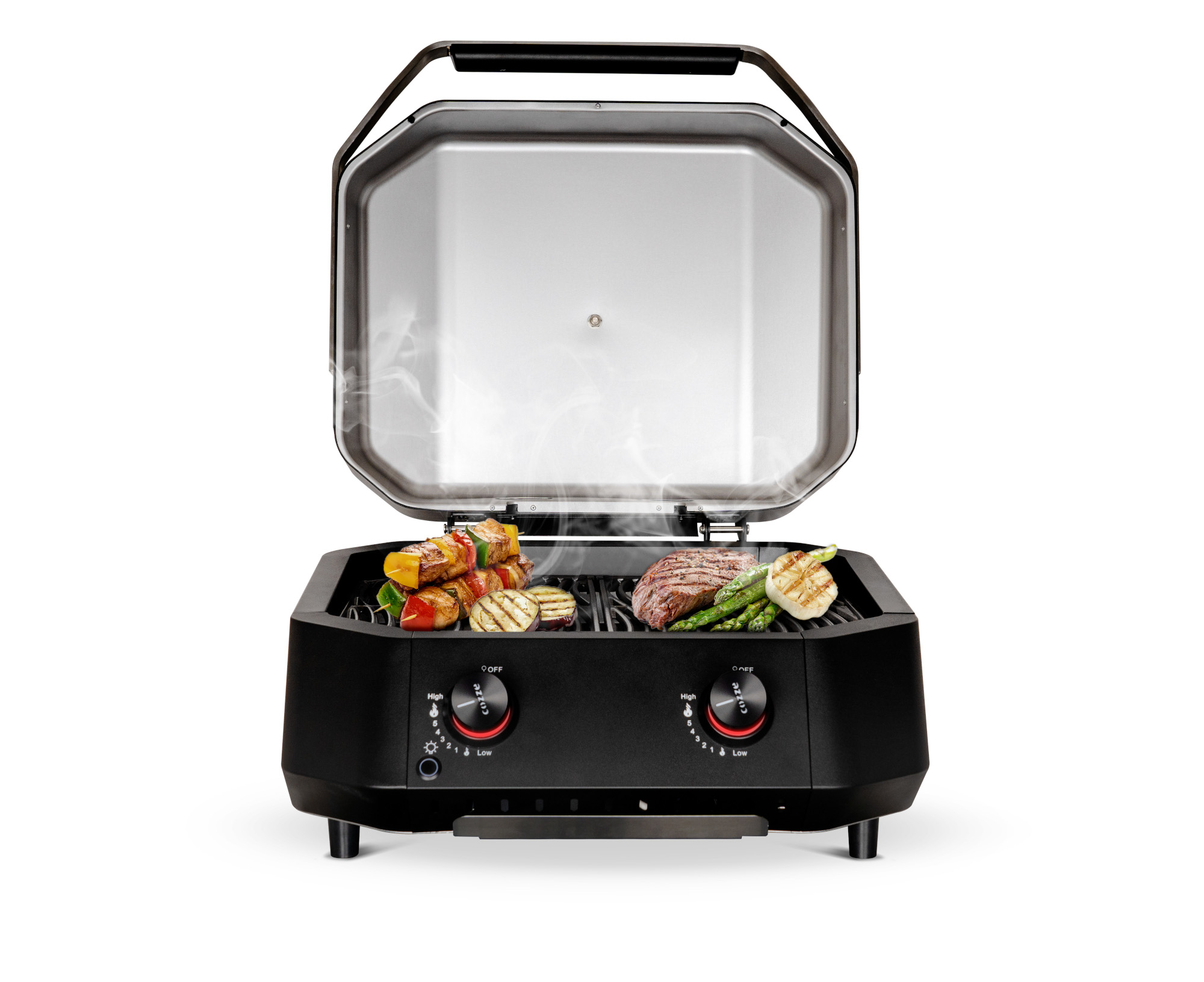 Cozze Gasgrill G-500, 2 Brenner, 5 kW, 54 x 41 cm Grillfläche