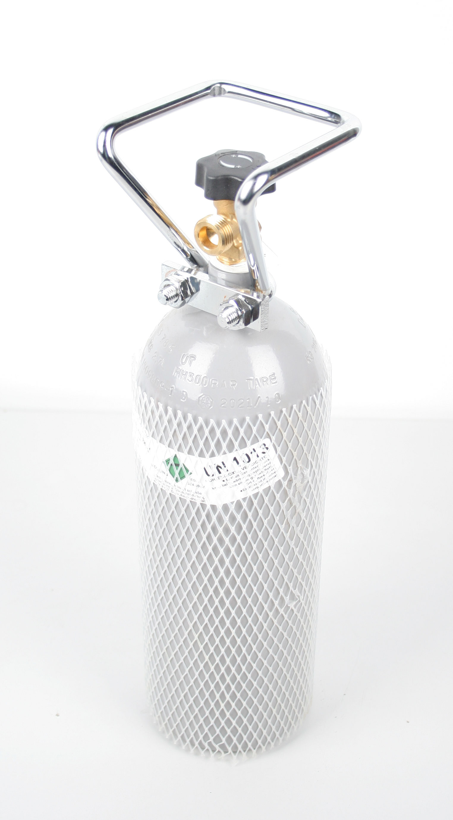 2 kg CO2-Stahlflasche: Frische Kohlensäure für Aquaristik mit mindestens 9 Jahren TÜV-Zertifizierung (gefüllt)