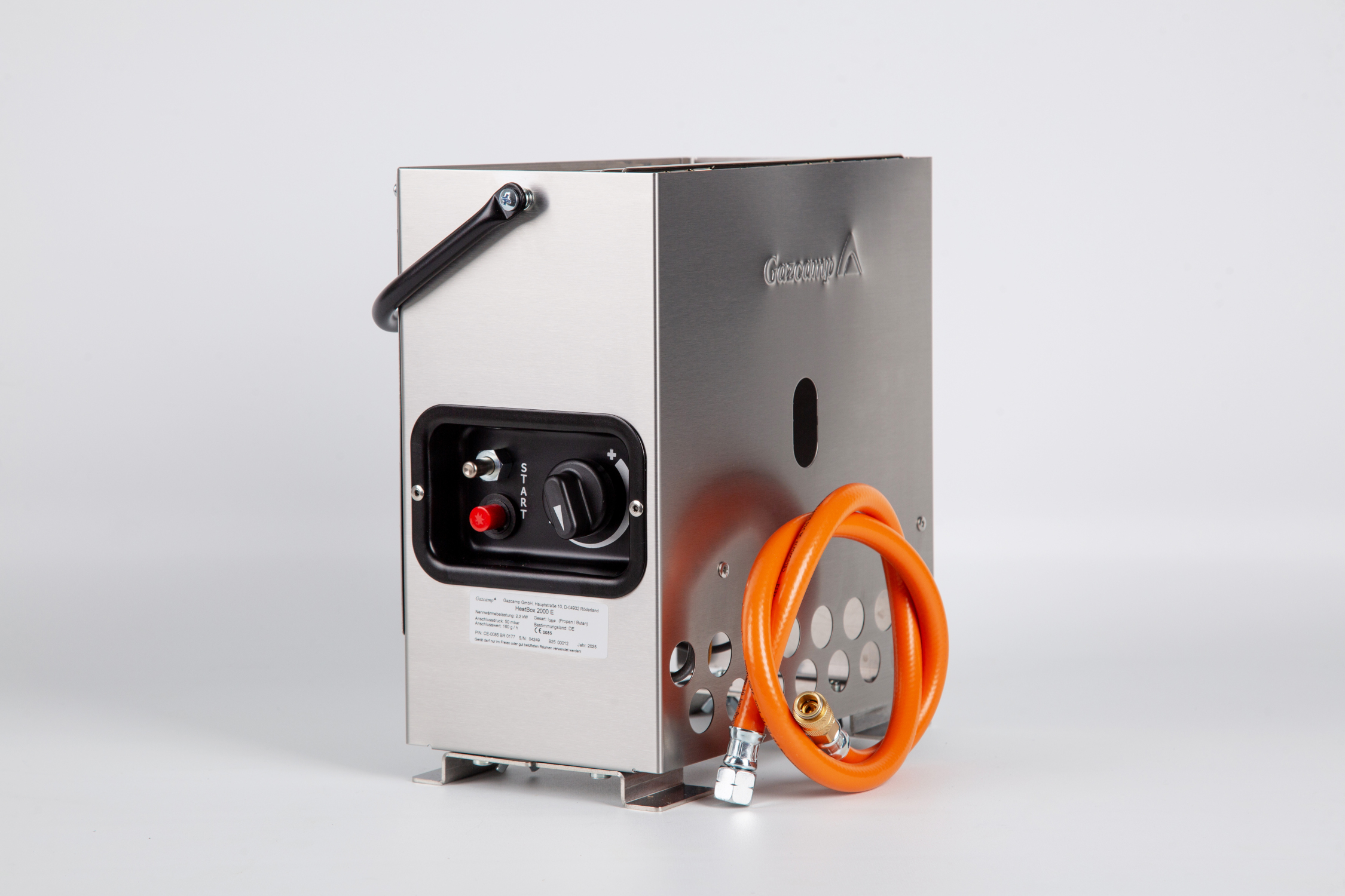 B-Ware HeatBox 2000 - flexible Heizlösung für Gewächshaus und Camping (50mbar, edelstahl)