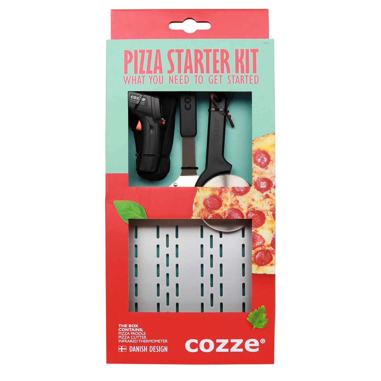 Cozze Starer-Set : Pizzahber, Thermometer und Pizzaschneider