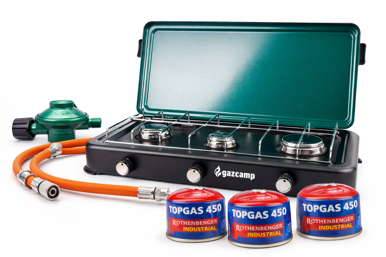 Blackout-Vorsorgepaket Gaskocher mit Kartuschen für die ganze Familie, sofort einsatzbereit