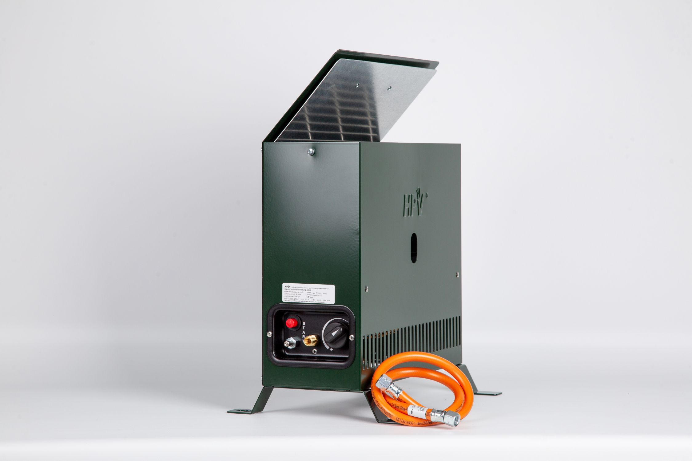 HPV Stand- und Wandheizung 2,0 kW grün 30 mbar